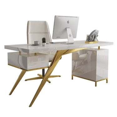 Office two íróasztal fehér arany