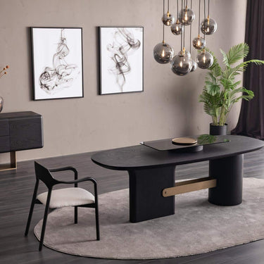 Grande étkezőszék fekete-fehér