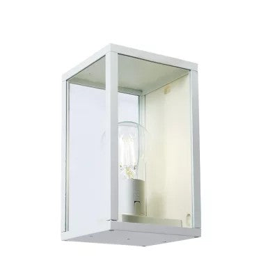 Kültéri fali lámpa 1xE27 max.15w IP44 fehér 120x120x220mm 5év