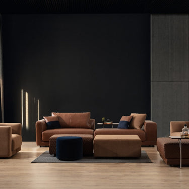 LUXE LODGE 3 személyes kanapé barna