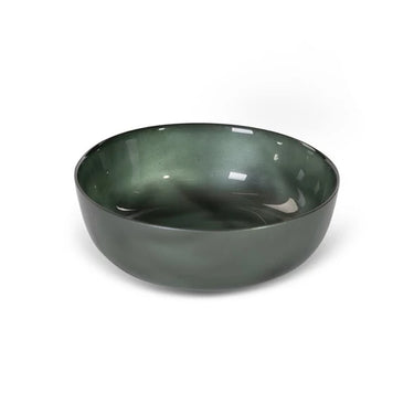 Saab üveg tál Zöld/acélszürke 16x16x6 cm