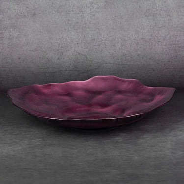 Niko üveg tál Burgundi vörös 40x40x5 cm
