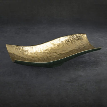 Pietro fém dísztál Arany 33x15x8 cm