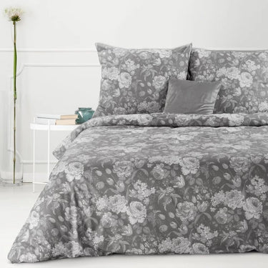 Zara pamut ágyneműhuzat Acélszürke 140x200 cm - 70x80 cm 1db