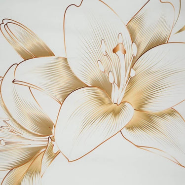 Blanca pamut-szatén ágyneműhuzat Fehér/arany 140x200 cm - 70x90 cm 1db