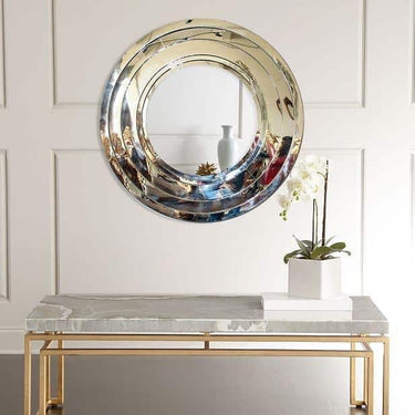 Karla fali tükör ezüst