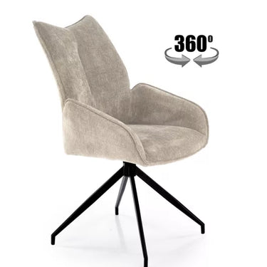 Aliz étkezőszék forgatható üléssel bézs