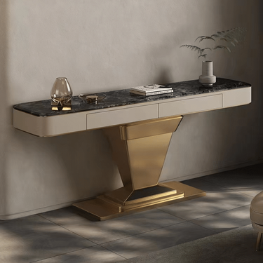 Steel Daniel konzolasztal fekete