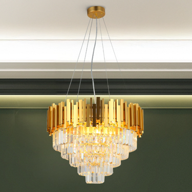 CASCADE függesztett lámpa arany