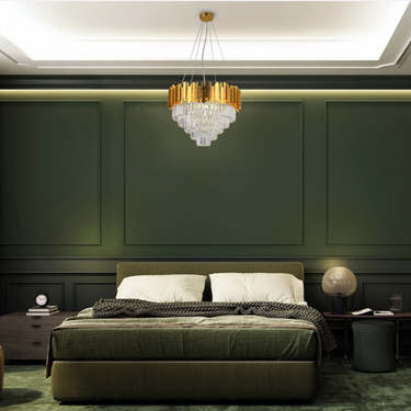 CASCADE függesztett lámpa arany