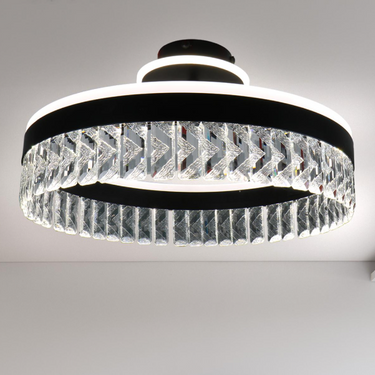CLARORA mennyezeti lámpa fekete-kristály