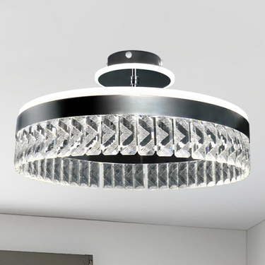 CLARORA mennyezeti lámpa króm-kristály