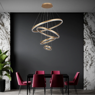 AELORA QUATTRO függőlámpa arany