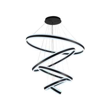 ECHO 5 gyűrűs függőlámpa fekete