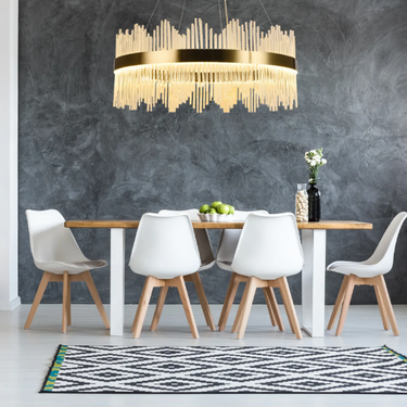 Díva függőlámpa arany-milky white