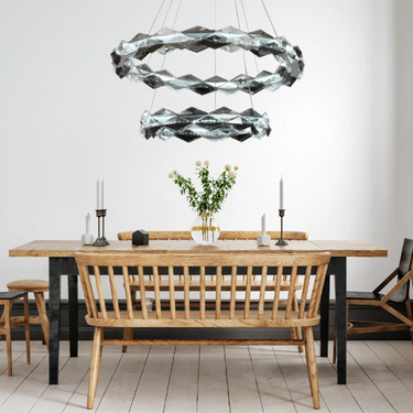 ELANCE 2 gyűrűs függőlámpa ezüst