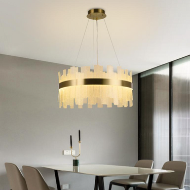 Díva függőlámpa arany-milky white