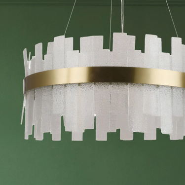 Díva függőlámpa arany-milky white