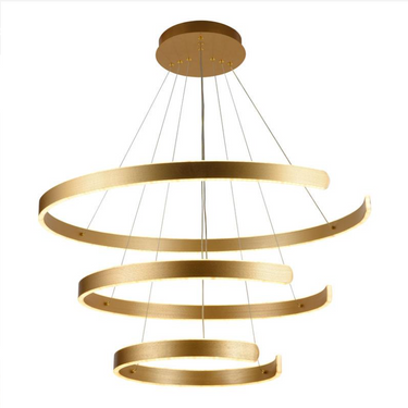 VELUNA GOLD 3 gyűrűs függőlámpa arany