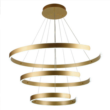 VELUNA GOLD 3 gyűrűs függőlámpa arany