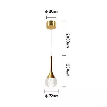 UNIVERSO Függeszték LED 5w 400lm 4000k ∅93x250mm IP20 arany