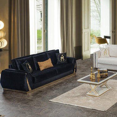 Lexus kanapé fekete-arany (kiállított)