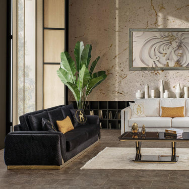 Lexus kanapé fekete-arany (kiállított)