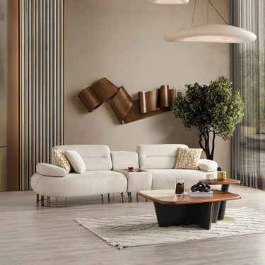 Lotus 4 személyes kanapé krém