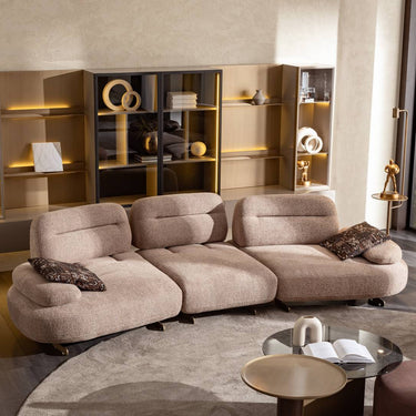 ALYA 4 személyes kanapé homokszín