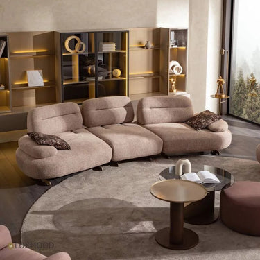 ALYA 4 személyes kanapé homokszín