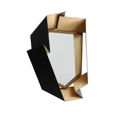 Ivon fali tükör fekete-arany 90 cm