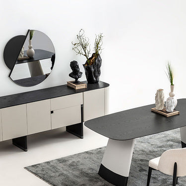 DELTA fali tükör fekete