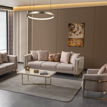 ANKA 3 személyes kanapé bézs