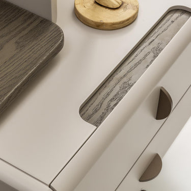 MONGE fésülködőasztal tükörrel homokszín