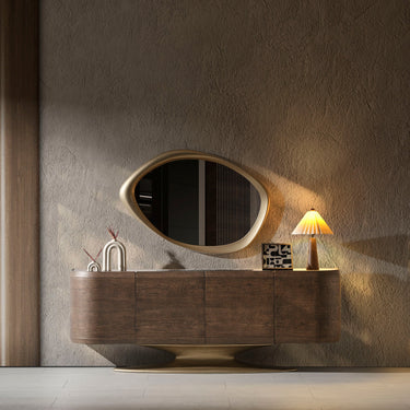 MIAMI konzolasztal sötétbarna 221 cm