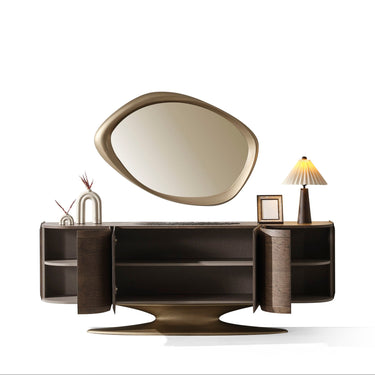 MIAMI konzolasztal sötétbarna 221 cm