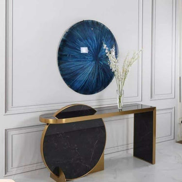 Iris fali dekoráció kék (több méretben)