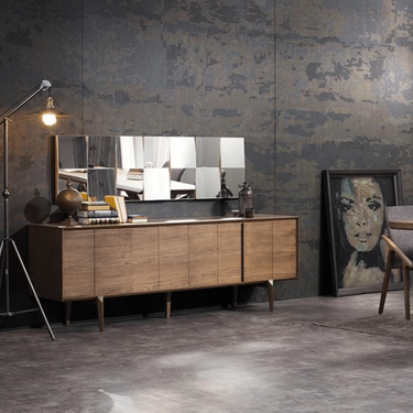 Natural tükör tálalószekrényhez világosbarna