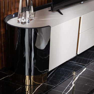 Octo TV szekrény krém-arany