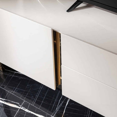 Octo TV szekrény krém-arany