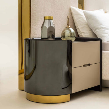 Octo éjjeliszekrény krém-arany