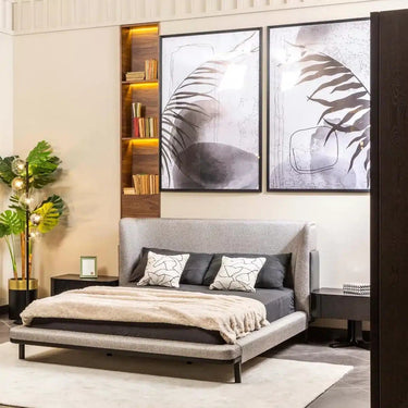 Orion franciaágy világosszürke (matrac nélkül)