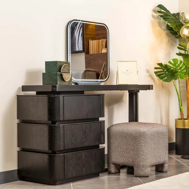 Orion konzolasztal fekete (tükörrel)