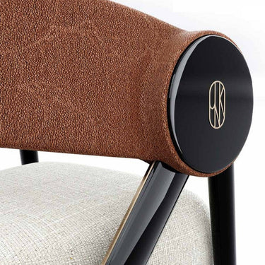 Oro szék Nr. 1 sötétbarna-fehér