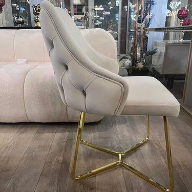 Alex szék bézs arany