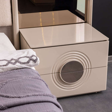 Panamera éjjeliszekrény bézs