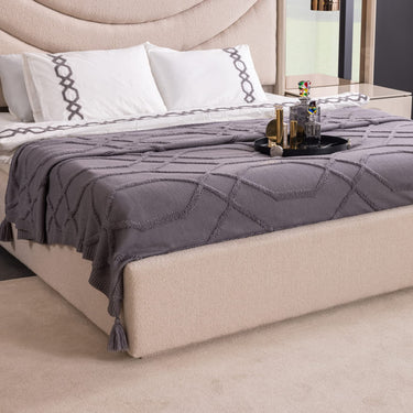 Panamera franciaágy + falpanel bézs (matrac nélkül)