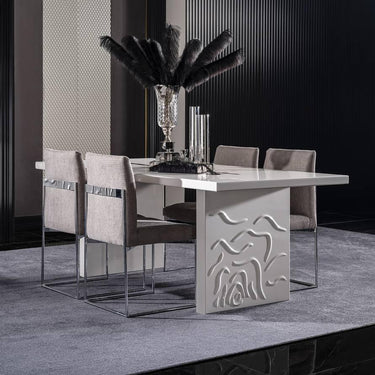 Parma étkezőasztal fehér (több méretben)