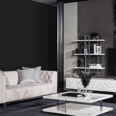 Parma dohányzóasztal fehér