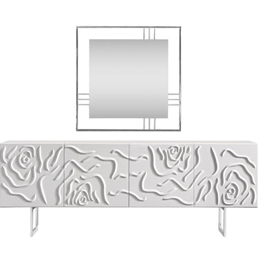 Parma tálalószekrény fehér 225 cm